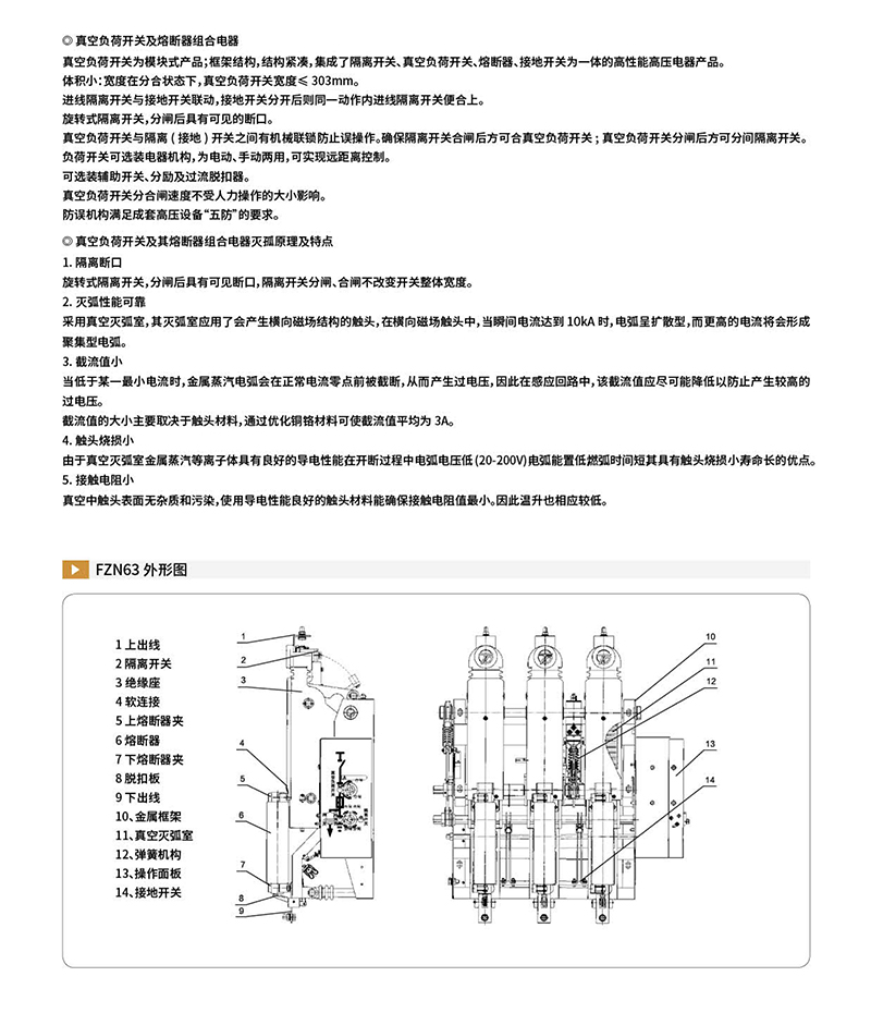 FZN63-12(D)T630-25交流高压压气式负荷开关(图3)